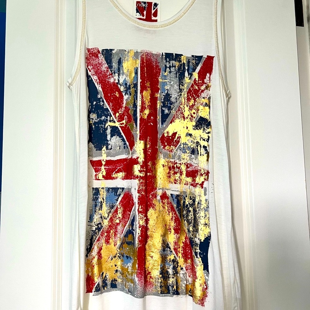 Next UK Union Jack Graphic Tank Top